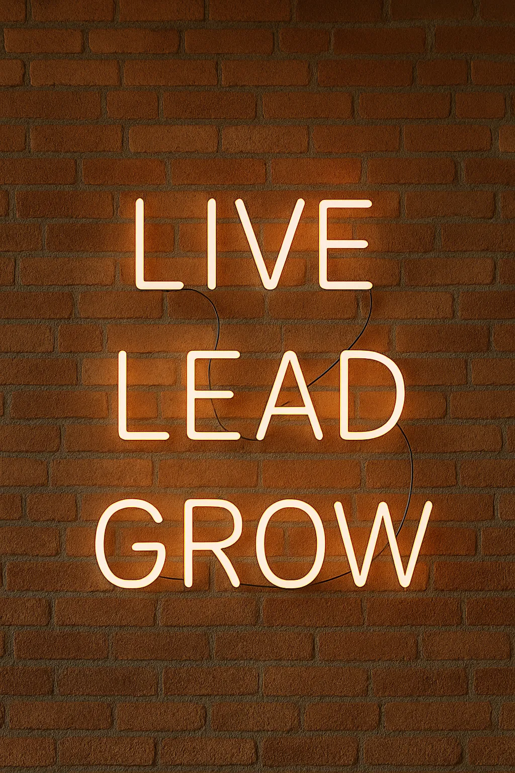 Neon sign reading Imagine Your AI Coach against a brick wall